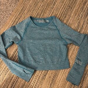 PINK Victoria's Secret Blue Crop Top